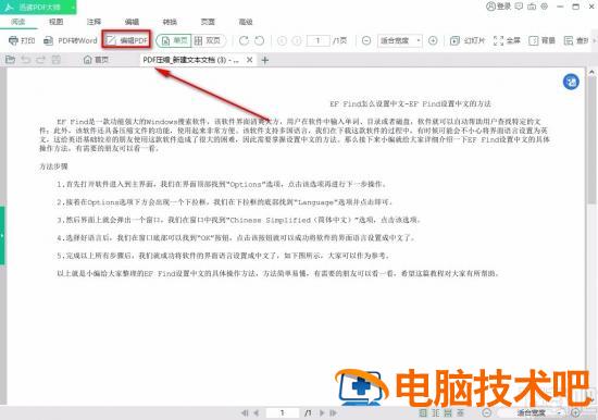 迅读PDF大师怎么编辑PDF文字 迅读pdf大师怎么编辑pdf啊 软件办公 第4张