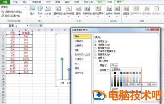 excel中炫酷折线图怎么设计 excel制作好看的折线图 软件办公 第9张