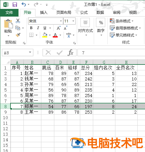 如何使用Excel表格的RANK函数进行跨表排名 excel表格怎么利用rank函数来排名 软件办公 第4张