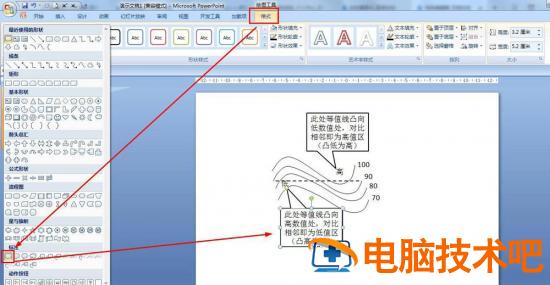 ppt怎么画等温线的凸向图解课件 等温线的凸向口诀插图5电脑技术吧