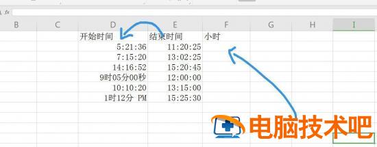 Excel怎么计算时间差 表格中两个时间怎么算时间差插图1电脑技术吧
