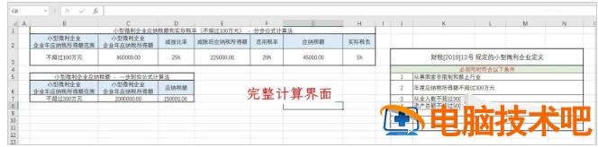 excel表格怎么计算5个点的企业所得税 企业所得税5个点怎么算出来插图4电脑技术吧
