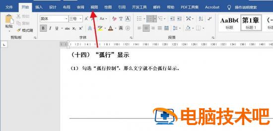 word目录怎样只显示一级标题 word目录如何只显示一级标题插图1电脑技术吧