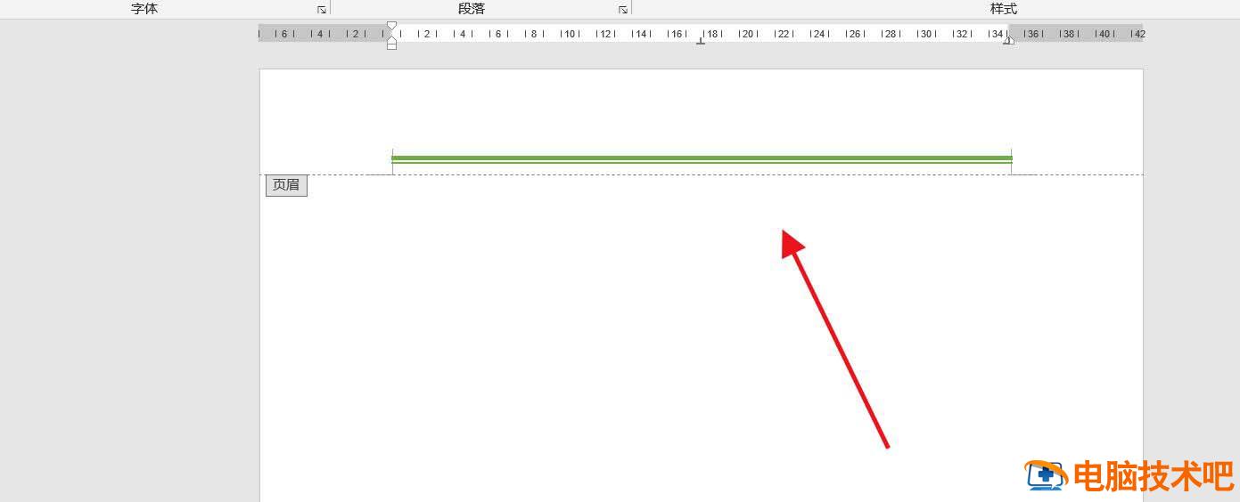 word页眉怎么添加双划线 word页眉怎么添加双横线插图4电脑技术吧