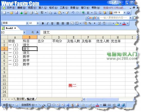 SUMIF、COUNTIF、SUMPRODUCT函数在成绩统计中应用 软件办公 第2张