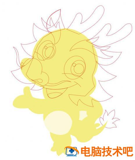 ai怎么龙生肖卡通图插图3电脑技术吧