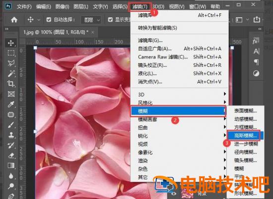 ps怎么把图片变成块状纹理效果 ps怎么把图案变成纹理插图1电脑技术吧