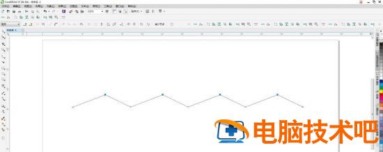 cdr怎么快速将直线变成波浪线 cdr直线怎么变成虚线插图2电脑技术吧