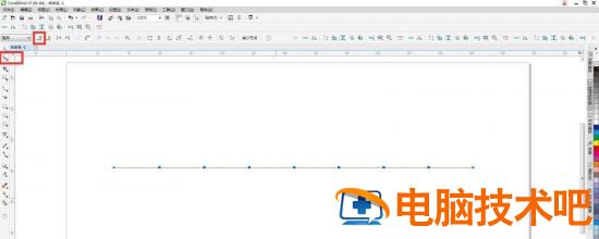 cdr怎么快速将直线变成波浪线 cdr直线怎么变成虚线插图1电脑技术吧