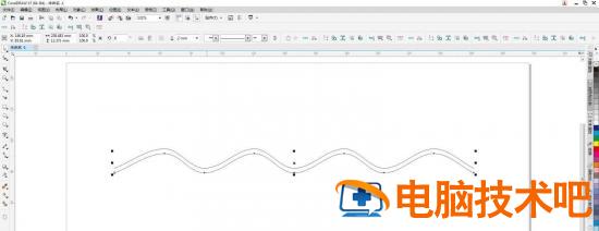 cdr怎么快速将直线变成波浪线 cdr直线怎么变成虚线插图4电脑技术吧