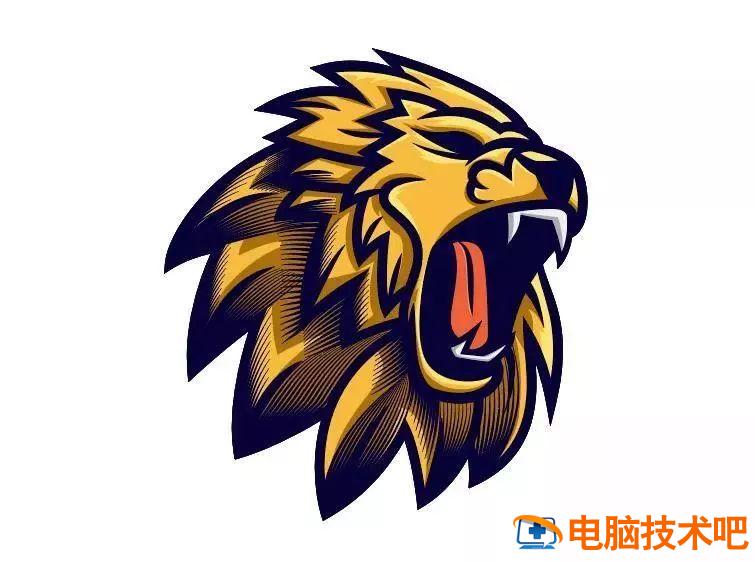 AI怎样绘制炫酷狮子插画 ai怎么画狮子插图12电脑技术吧