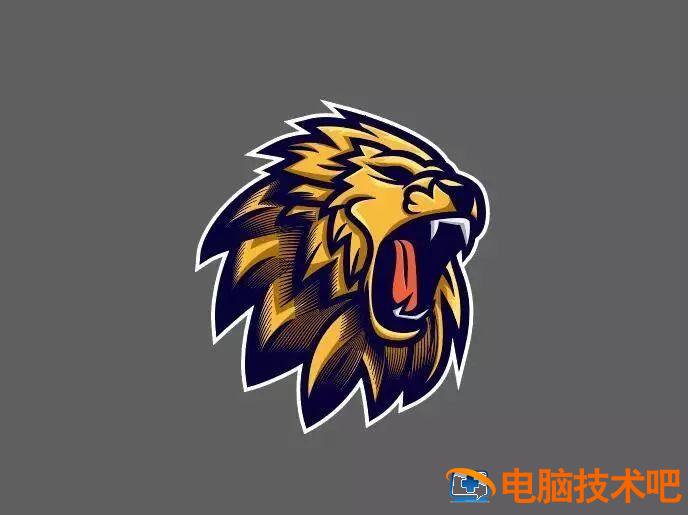 AI怎样绘制炫酷狮子插画 ai怎么画狮子插图13电脑技术吧
