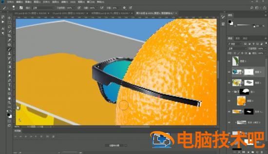 PS怎样合成易拉罐中泡澡橙子海报 ps易拉罐效果图插图2电脑技术吧