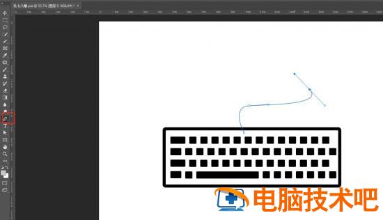 怎么用ps画键盘 ps绘制键盘按键插图12电脑技术吧