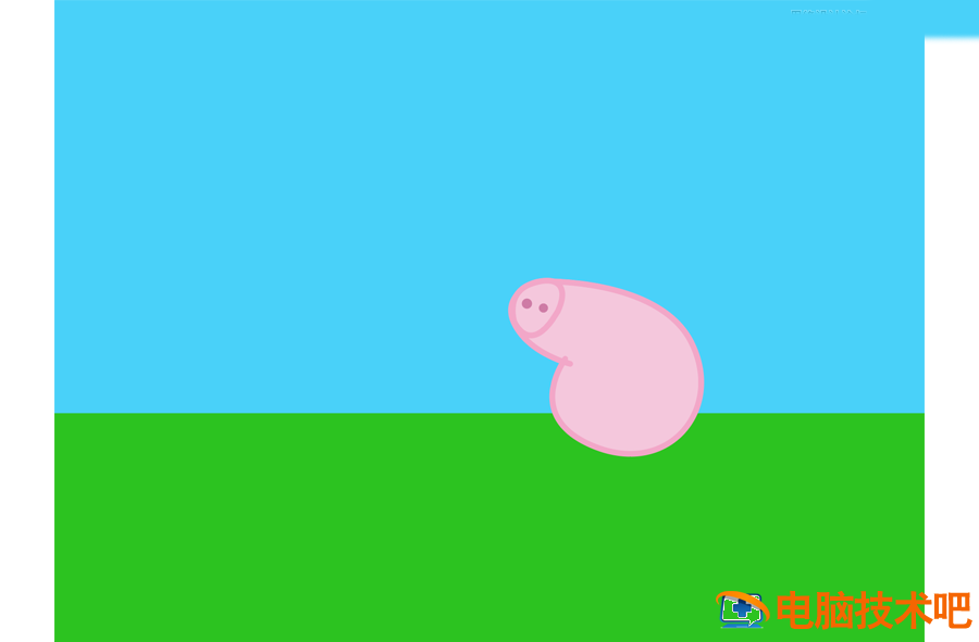 AI绘制卡通风格人物小猪佩奇 ai小猪佩奇怎么画一步一步教我要特别简单的插图2电脑技术吧