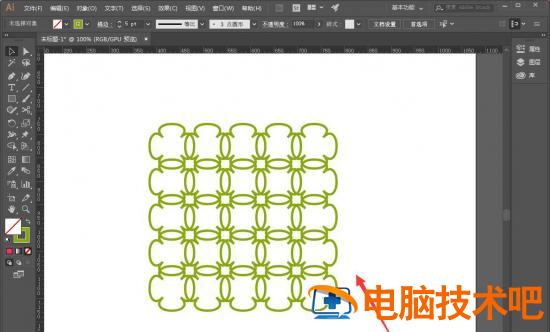 ai表格怎么转换成华丽花纹 ai怎么弄花纹插图5电脑技术吧