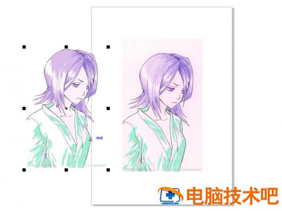 CDR怎么样把一张图片转成线稿 cdr中怎么将图片转化为曲线插图2电脑技术吧