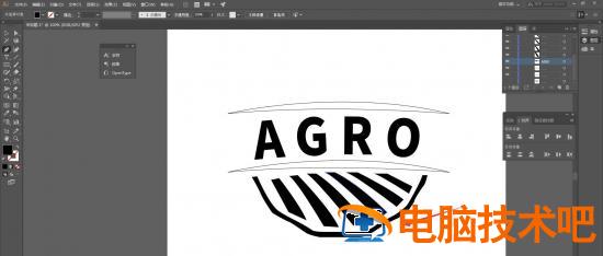 ai怎么设计AGRO标志 ai怎么做logo的标准化制图插图4电脑技术吧