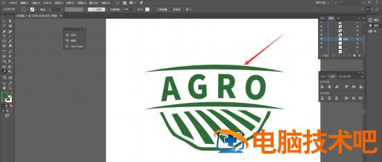 ai怎么设计AGRO标志 ai怎么做logo的标准化制图插图5电脑技术吧