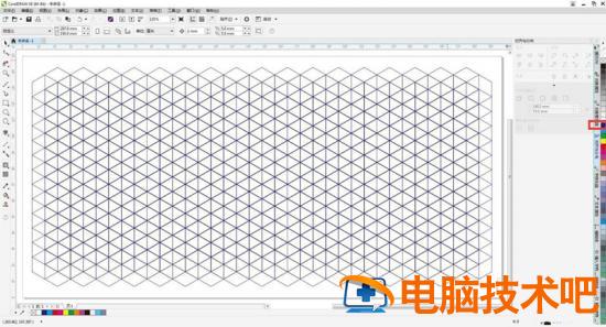 cdr如何设计等距网格立体logo cdr怎么画等距离平行线插图3电脑技术吧