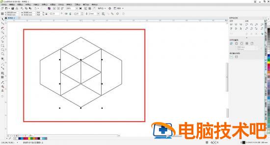 cdr如何设计等距网格立体logo cdr怎么画等距离平行线插图1电脑技术吧