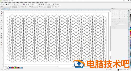 cdr如何设计等距网格立体logo cdr怎么画等距离平行线插图2电脑技术吧