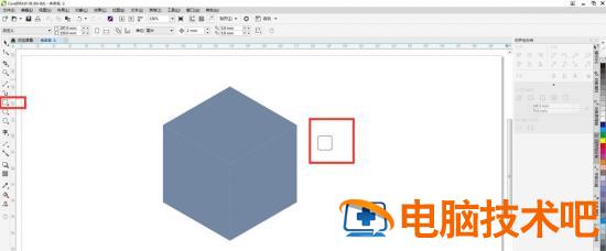 cdr怎么画立体的模仿方块 cdr怎么做立方体插图5电脑技术吧