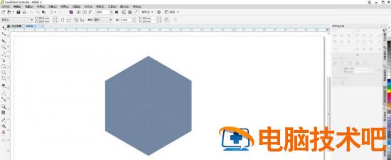 cdr怎么画立体的模仿方块 cdr怎么做立方体插图3电脑技术吧