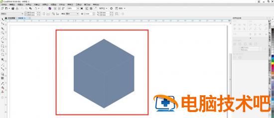 cdr怎么画立体的模仿方块 cdr怎么做立方体插图4电脑技术吧