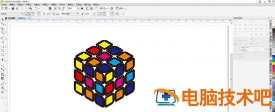 cdr怎么画立体的模仿方块 cdr怎么做立方体插图11电脑技术吧