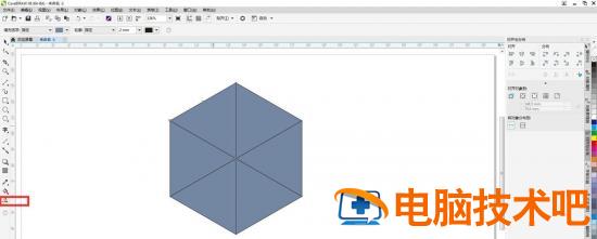 cdr怎么画立体的模仿方块 cdr怎么做立方体插图2电脑技术吧