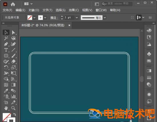 AI怎样设置古典的边框 ai如何设置边框插图1电脑技术吧