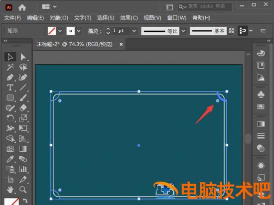 AI怎样设置古典的边框 ai如何设置边框插图2电脑技术吧