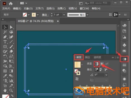 AI怎样设置古典的边框 ai如何设置边框插图3电脑技术吧