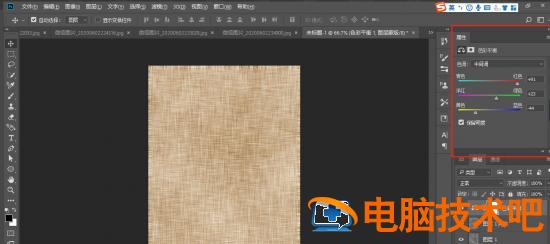 ps如何快速制作亚麻布纹理背景 ps亚麻布怎么做插图10电脑技术吧