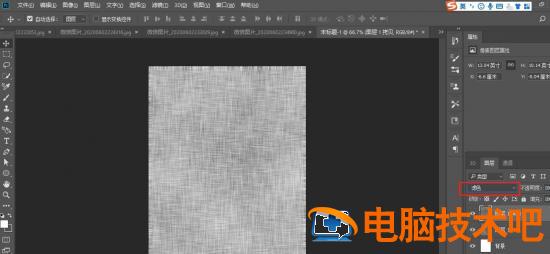 ps如何快速制作亚麻布纹理背景 ps亚麻布怎么做插图8电脑技术吧