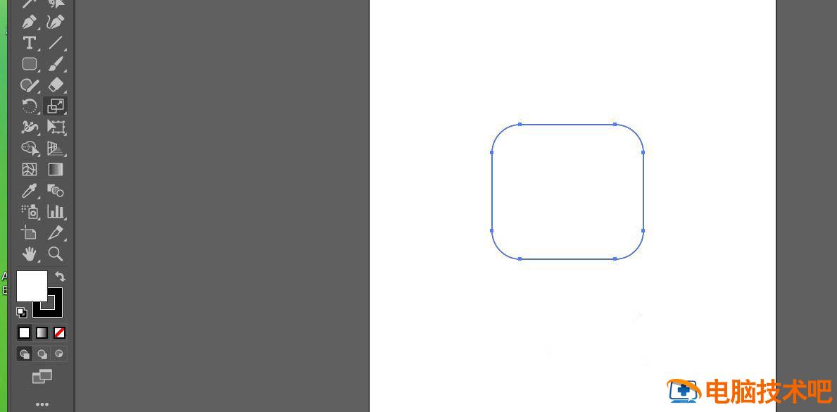 ai调整圆角的点不显示了这么回事 ai软件圆角的点有时候不出来插图2电脑技术吧