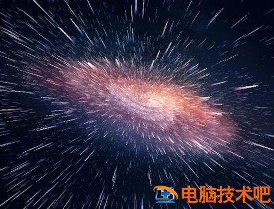 教你用PS3D制作粒子冲击星空主题海报教学插图6电脑技术吧