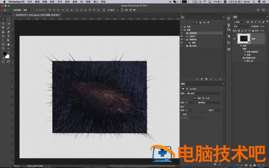 教你用PS3D制作粒子冲击星空主题海报教学插图1电脑技术吧