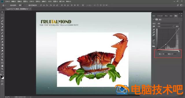 怎样用PS合成水果螃蟹 怎样用ps合成水果螃蟹视频教程插图3电脑技术吧