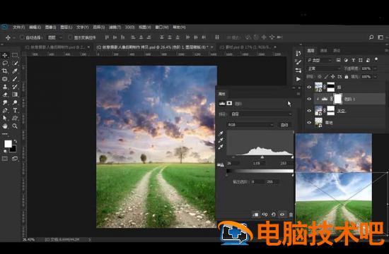 PS怎样合成野外独坐画面插图1电脑技术吧