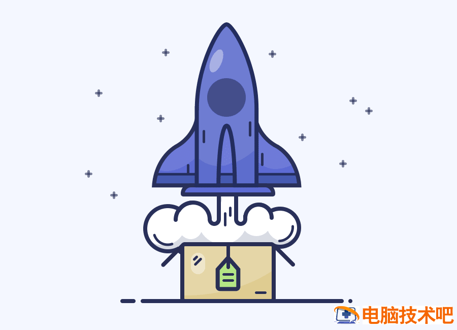 PS如何绘制简笔画航天飞机图标 航天飞机画法插图11电脑技术吧