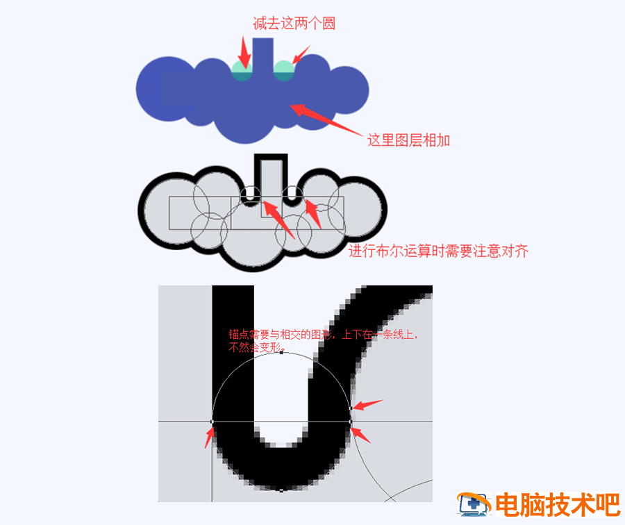 PS如何绘制简笔画航天飞机图标 航天飞机画法插图9电脑技术吧